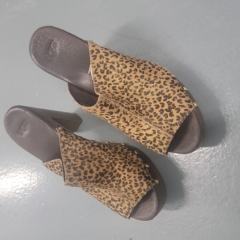 Leopard Print Women's Mules